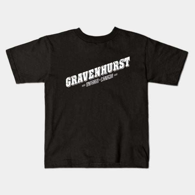 gravenhurst Kids T-Shirt by DavidLoblaw